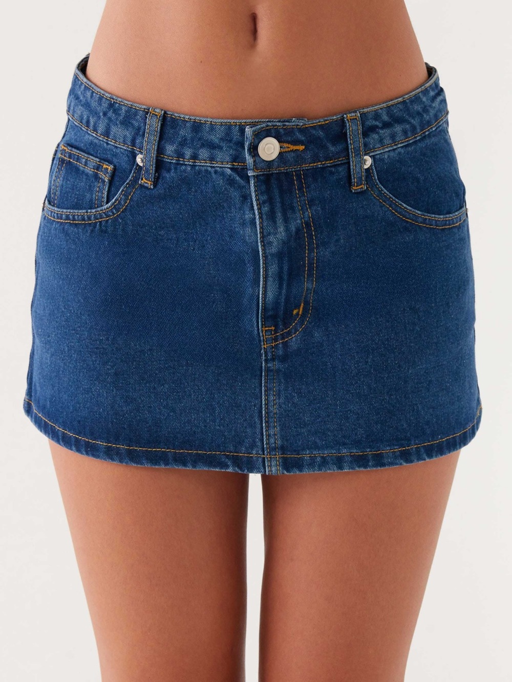 Peppermayo Dark Blue Denim Mini Skirt